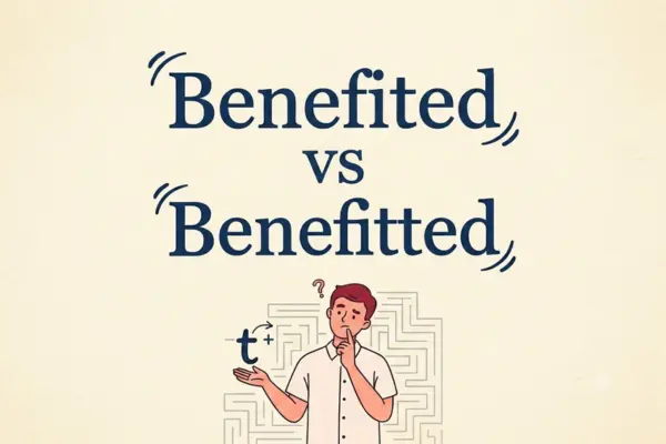 benefited vs benefitted