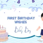 First Birthday Wishes for Baby Boy