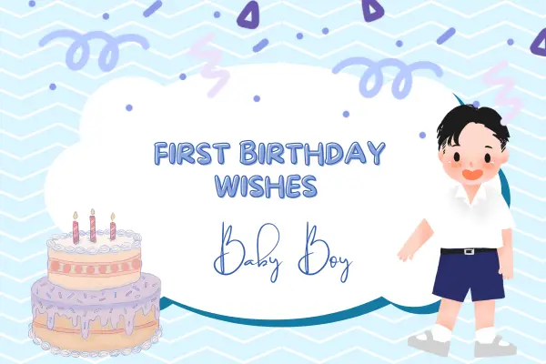 First Birthday Wishes for Baby Boy