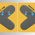 greater than and less than